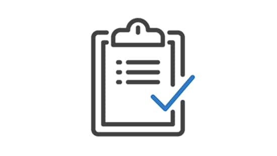 Two persons with a shield with a checkmark icon