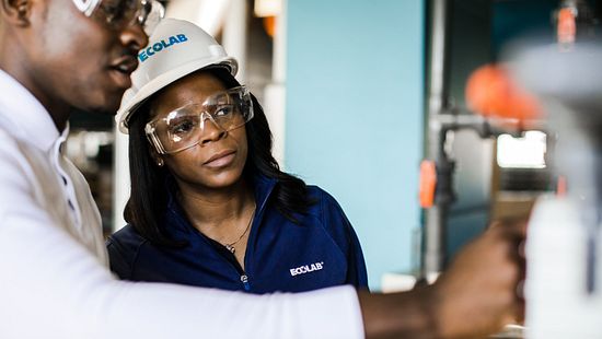 Ecolab engineer training in power plant