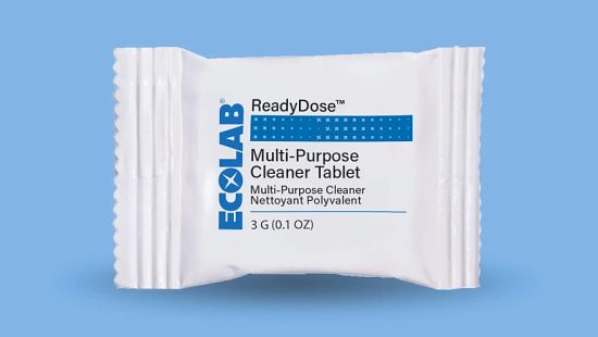 A photo of the ReadyDose Multi-Purpose Cleaner Tablet packet